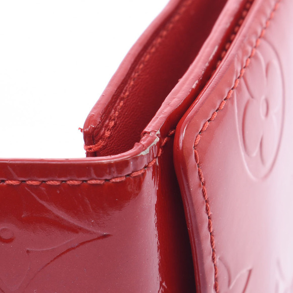 Louis Vuitton Vernis Patent Ludlow Wallet Rouge Monogram Case - Picture 10 of 12